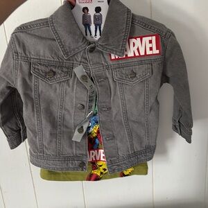 Marvel Gray and Blue Kids' Outfit Set